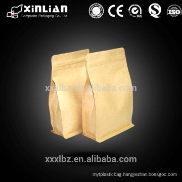 high quality kraft paper matte brown 250g coffee bag